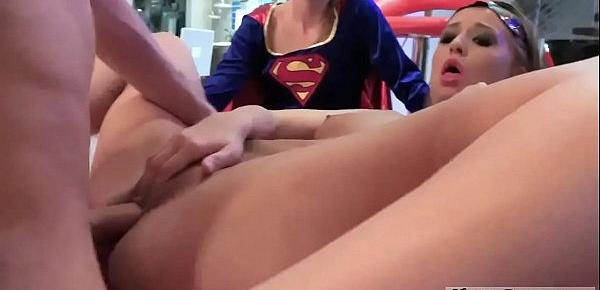  Petite party and adorable teen amateur Halloween Scare
